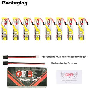 GAONENG GNB 1S <span class=keywords><strong>3</strong></span>.8V HV 660MAH 90CA30コネクタRCRiPoバッテリーFPVドローン75mm FPVドローンEmax Tinyhawk S NanoHawkEZパイロット - Product Image 6