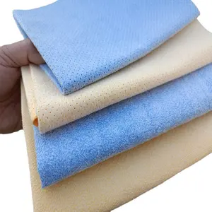 PU Coating Water Absorbent Scratch Resistant Microfibre Leather Cloth Chamois Towel Chamois Cloth Soft Multifunctional car Wipe