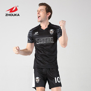 Zhouka wholesale custom design for men football team wear xxxl jersey sizes - Product Image 4