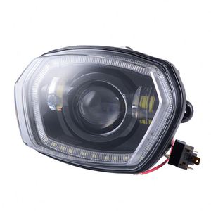 ชุดไฟหน้า LED Yongjin พร้อมวงแหวน Halo สำหรับ <span class=keywords><strong>Vespa</strong></span> Sprint 150 แบบไฟสูง/ไฟต่ำ - Product Image 4