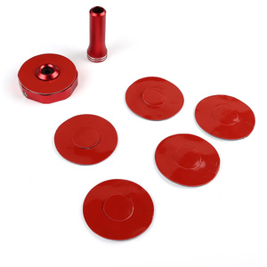 Adaptador de tapa de válvula de neumático sólido 99314 para reemplazo y reparación, color rojo - Product Image 2