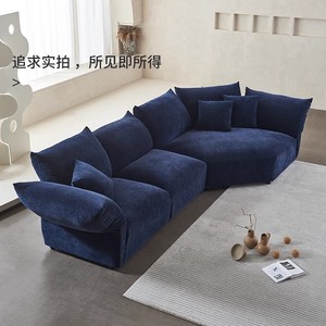 Sofá de Terciopelo Chenille en Forma de L con Reposabrazos Ajustables, Diseño Recto, Muebles para Sala de Estar - Product Image 1