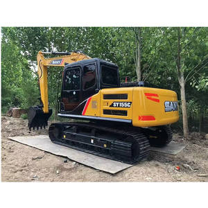SANY SY155C 15 tonnes, équipement de terrassement moyen d'occasion, excavatrices d'occasion, moteur, hydraulique, chenilles, engin de terrassement, 155C - Product Image 6