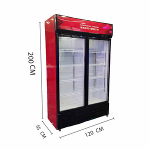 Tủ trưng bày đa tầng thiết kế mới, tủ lạnh đứng mỏng, tủ trưng bày nước giải khát bằng kính - Product Image 2