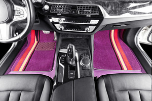 พรมปูพื้นรถยนต์ดีไซน์ใหม่ทันสมัย แบบสั่งตัดพอดีและแบบสากล ป้องกันการลื่นและกันฝุ่น - Product Image 3