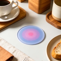 Sous-verres circulaires pour tables, bureaux et salles de thé. Tasses à café et gobelets à eau avec isolation thermique pour les dessus de table.