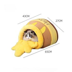 Cuccia per <span class=keywords><strong>Gatti</strong></span> a Forma <span class=keywords><strong>di</strong></span> Barattolo <span class=keywords><strong>di</strong></span> Miele, Letto Caldo Invernale per Animali Domestici, Lussuosa e Trendy Cuccia Cartoon per <span class=keywords><strong>Gatti</strong></span> da Interno - Product Image 6