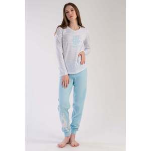 KADIN P.SUPREM O YAKA UZUN KOL ETEGI OVAL MANSETLI PIJAMA TAKIM - GRAY MELANGE - GRAY MELANGE - Product Image 2