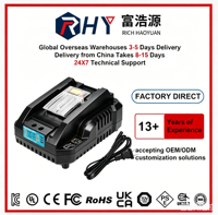 Cargador de Batería de Iones de Litio RHY para Baterías de Iones de Litio MK BL1415 BL1830 BL1860B BL1840B 14.4V-18V, Mini Cargador DC18RC DC18RC-MINI