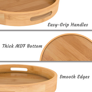 Wooden <b>trays</b> for <b>snacks</b>, tableware, desserts, and breakfast desserts - Product Image 4