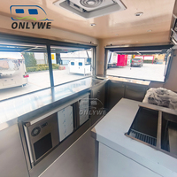 Onlywe Camion de restauration mobile sur mesure avec cuisine complète, pour pizzas, tacos et autres plats, idéal pour la vente ambulante