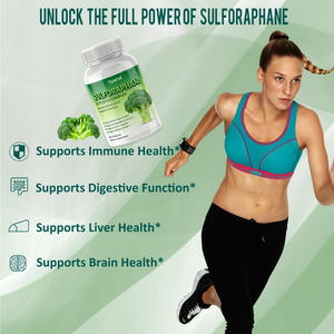 Capsules de Sulforaphane Naturel à Faible Teneur en Glucides à Base de Graines et de Germes de Brocoli de Marque Privée Soutient l'Immunité et la Santé du Foie pour Adultes - Product Image 4