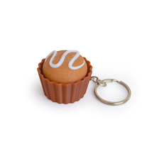 Syh1873 Kancing Tekan 3D Baru yang Dicetak, Kancing Tekan Penghilang Stres, Kancing Kreatif, Gantungan Kunci Mainan Cokelat