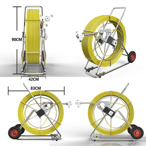 Cámara de inspección de tubería de varilla de empuje de gran oferta con teclado - Product Image 3