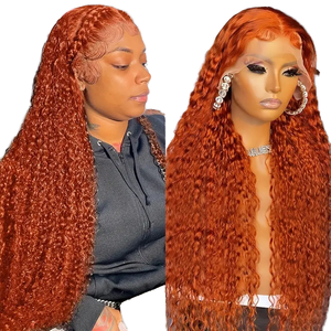 Parrucca Frontale in Pizzo 13*4 con Capelli Brasiliani Remy a Doppia Trama, Colore Naturale, Riccioli Piccoli e Lunghi, Copertura Completa della Testa, Densità 130% - Product Image 1