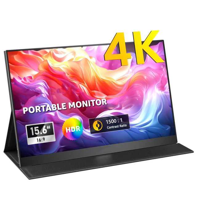 Portable 15.6 Inch IPS Touchscreen Monitor for Mac Laptop 4K 165Hz Gaming Type-C USB VESA Mount