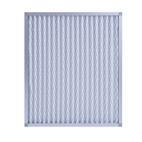 Filter Udara Pra-Filter Lipat Pelat Efek Utama Baru dengan Bingkai Aluminium untuk Pengolahan Gas Limbah Industri, Dimensi Dapat Disesuaikan