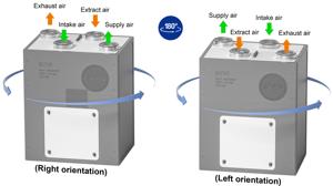 Échangeur de chaleur, ventilation, filtre PM2.5, contrôle WiFi, économie d'énergie, efficacité de récupération de chaleur de 97 %, unité <span class=keywords><strong>VMC</strong></span> à double flux pour - Product Image 6