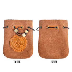 EA442 di alta qualità portatile fatto a mano sacchetto di tabacco per gli uomini su misura con coulisse genuino fumo invertito borse in pelle di vacchetta - Product Image 3