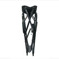 Chaise de directeur pliable en aluminium, portable et améliorée, pour maquilleurs, salons de beauté et salons de coiffure, hauteur réglable, vente en gros