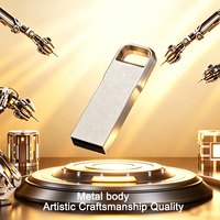 Flashdisk USB Kapasitas Asli 32GB 64GB 128GB Pen Drive Metal USB Memory Stick 16gb 8gb Logo Laser