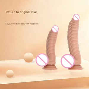 Hautfarbener Flüssigsilikon-Softdildo – <span class=keywords><strong>2</strong></span> Größen, Teleskopvibration, wasserdichtes Erwachsenenspielzeug für intimes Vergnügen, unisex - Product Image 5