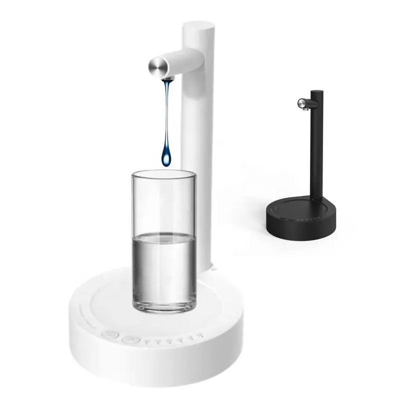 USB elektrische Wassertonpumpe automatischer Wasserspender für Wasserflaschen Spender für Wassertonne tisch-Wasserpumpenspender wiederaufladbar mit Ständer