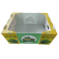 Boîte à fruits en plastique réutilisable avec capacité personnalisée et ventilation avec impression colorée