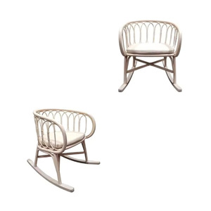 Precio al por mayor Nagata Diseño contemporáneo Mecedora Marco de madera de teca Muebles de restaurante de ratán Uso comercial al aire libre - Product Image 5