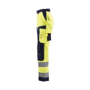 BLAKLADER - 715518113389D25 Pantalon haute visibilité pour femme sans poches à clous Jaune/Bleu marine-EAN 7330509502167 HI-VIS WORKWEAR - Product Image 5