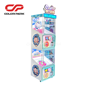 Máquina de grúas de doble capa con temática de dulces, operada con monedas/billetes, equipo de entretenimiento ligero con plataformas separadas - Product Image 4