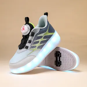 Suwanee Boy Girls Kids Kick Out Roller Skates Children's Skate Sport Shoes Speed Wheel Shoes For Event Party Christmas Gifts.