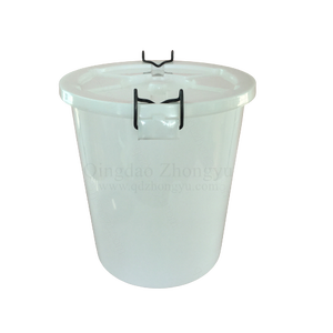 12 Gallon Plastic Drum 45 Liters Plastic Food Container <strong>Horse</strong> Animals <strong>Feed</strong> Storage <strong>Bins</strong> with Lids - Product Image 2