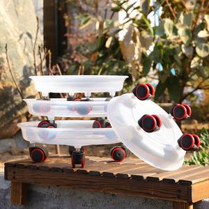 Plateau mobile <span class=keywords><strong>de</strong></span> <span class=keywords><strong>support</strong></span> <span class=keywords><strong>de</strong></span> pot <span class=keywords><strong>de</strong></span> fleur en plastique <span class=keywords><strong>de</strong></span> pot <span class=keywords><strong>de</strong></span> fleur avec la roue universelle - Product Image 3