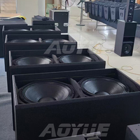 Haut-parleur audio professionnel passif 218+ avec double aimant en ferrite de 18 pouces, subwoofer de scène de 18 pouces