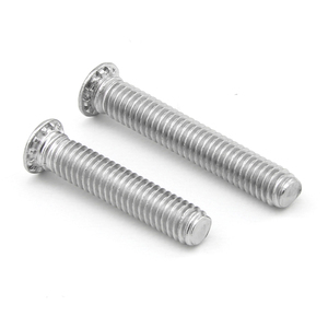 10 pièces/sac, goujons auto-serrants à tête plate en acier inoxydable 304 de qualité A2-70, rivets M2.5-M8, attaches à pression, modèle 304-FHS - Product Image 3