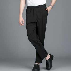 Pantaloni <span class=keywords><strong>da</strong></span> Lavoro <span class=keywords><strong>da</strong></span> Chef V-6662 per Uomo, in Cotone Elasticizzato Nero, Uniforme per Cucina, Ristorante e Hotel - Product Image 3