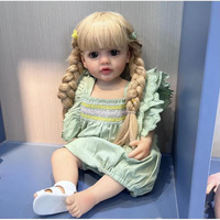 Poupée Reborn Réaliste en Silicone Souple 55 cm, Bébé Fille Reborn