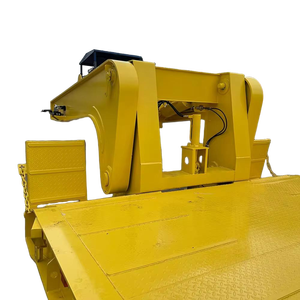 Camabajas 4 Ejes Lowboy Remolque Grúa Transporte Camión Remolques Lowboy Trailers Rogers Palabras clave - Product Image 2