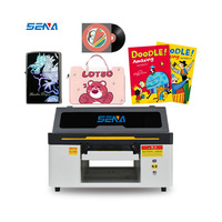 Casing ponsel akrilik kayu kaca pena pencetak kecil A3 A4 stiker bungkus cangkir logam UV Dtf Inkjet Printer Flatbed dengan kepala Epson 3D