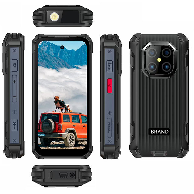 Mini Rugged Octa Core Android 12 Smartphone 4G LTE WiFi SOS for Kiosk Mode IP68 Waterproof Shockproof Gaming Business Use