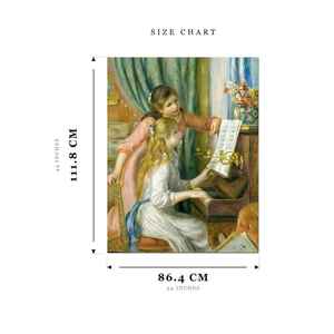 Reproduction Impressionniste 86*111cm Jeunes Filles au Piano Auguste <span class=keywords><strong>Renoir</strong></span> Peinture à l'Huile - Product Image 1