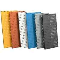 Vente en gros de panneau perforé en métal personnalisé organisateur mural panneau perforé en métal présentoir pour bureau à domicile