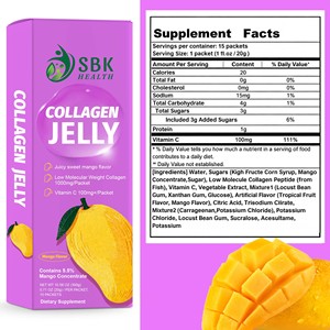Low Calorie Collagen Jelly Vitamin C Mango Concentrate Hair Nail Skin Joint Support Collagen <b>Supplement</b> - Product Image 2
