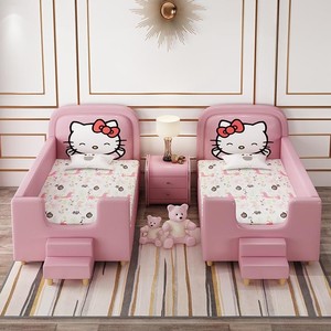 Cama Infantil de Madera Maciza JINS, Cama Individual Moderna, Cómoda y Ecológica, Personalizable, <span class=keywords><strong>para</strong></span> Bebés y Niñas - Product Image 2