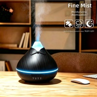 Diffuseur d'arômes silencieux à grain de bois, humidificateur d'air, veilleuse avec minuterie, pour la maison et la décoration hôtelière