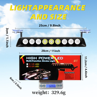 Neue LED-Gesten-Stimmungsleuchte LED-Blinkende Warnleuchte Windschutzscheiben-Verkehrsleuchten Auto-LED-Blitzleuchte für LKWs Baufahrzeuge