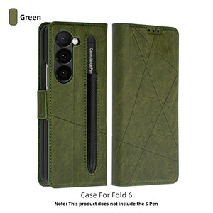 Étui de protection pliable pour Samsung Z Fold 6, compatible transfrontalier, antichute, avec emplacement pour stylet et porte-cartes - Product Image 6