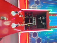 Machine de jeu de récompense d'intérieur à monnayeur avec jeu de bowling et de tir, construction en fer et plastique, pour 2 joueurs
