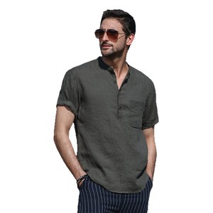 T-shirt décontracté à manches courtes pour <span class=keywords><strong>homme</strong></span> Henrys, en soie glacée rafraîchissante, respirant et anti-humidité, coupe ample, idéal pour <span class=keywords><strong>l</strong></span>'été - Collection transfrontalière - Product Image 5